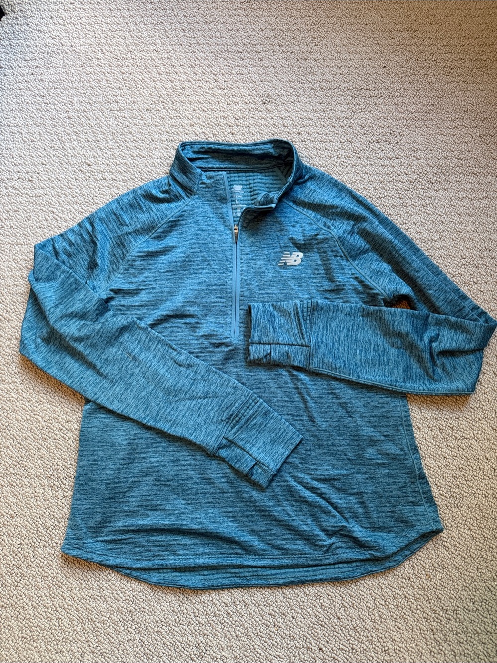 New Balance Teal Half-Zip Performance Pullover